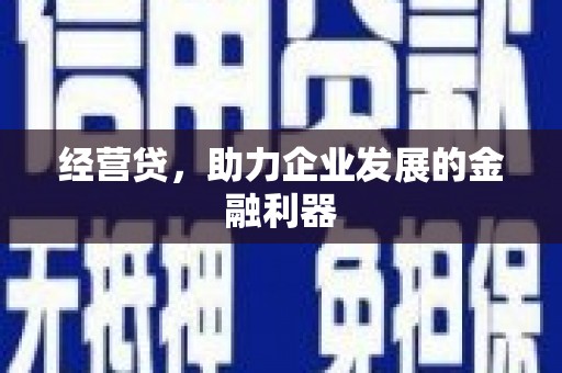 汐止经营贷，助力企业发展的金融利器