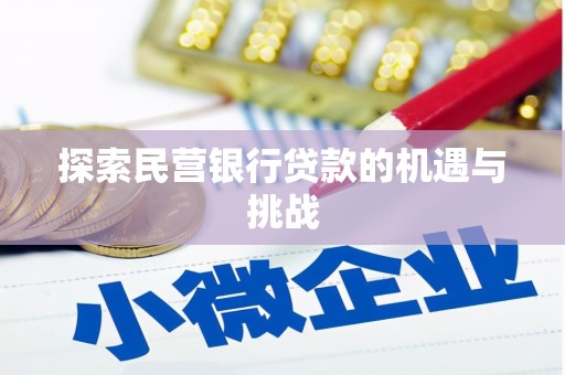 汐止探索民营银行贷款的机遇与挑战