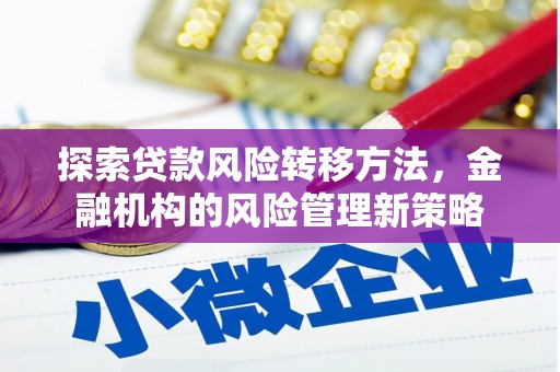 汐止探索贷款风险转移方法，金融机构的风险管理新策略