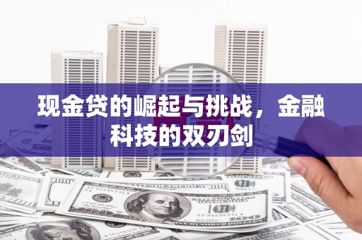 汐止现金贷的崛起与挑战，金融科技的双刃剑