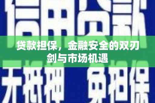 汐止贷款担保，金融安全的双刃剑与市场机遇