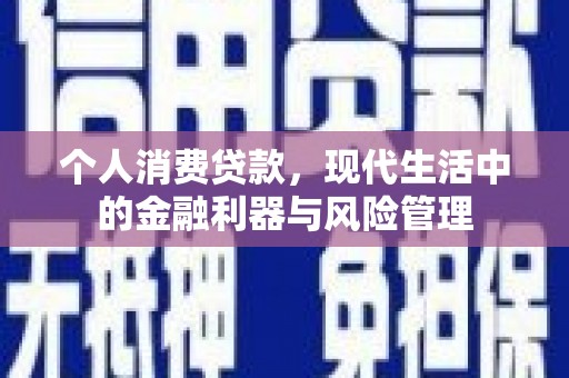 汐止个人消费贷款，现代生活中的金融利器与风险管理