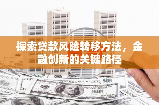 汐止探索贷款风险转移方法，金融创新的关键路径