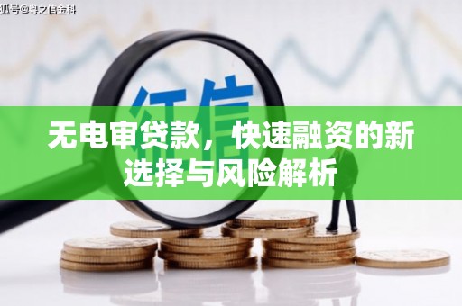 汐止无电审贷款，快速融资的新选择与风险解析