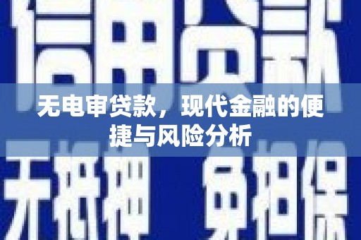 汐止无电审贷款，现代金融的便捷与风险分析