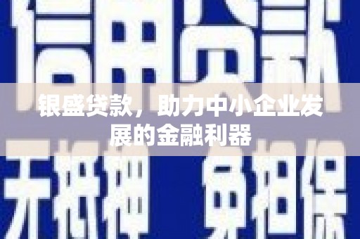 汐止银盛贷款，助力中小企业发展的金融利器