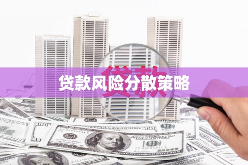 汐止贷款风险分散策略