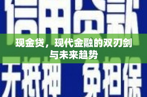 汐止现金贷，现代金融的双刃剑与未来趋势
