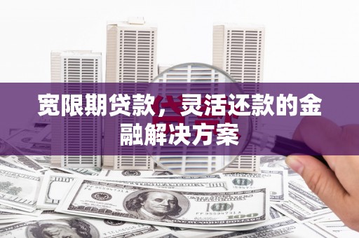 汐止宽限期贷款，灵活还款的金融解决方案