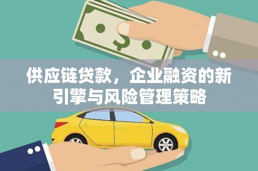汐止供应链贷款，企业融资的新引擎与风险管理策略