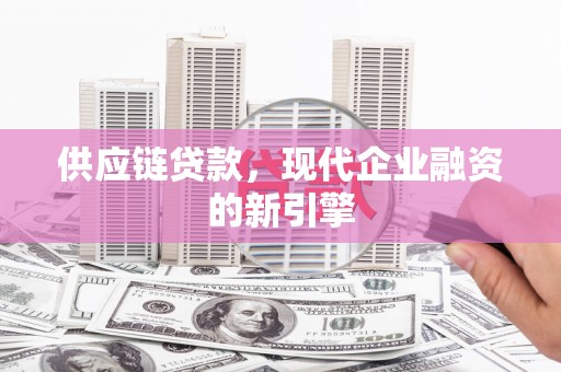 汐止供应链贷款，现代企业融资的新引擎