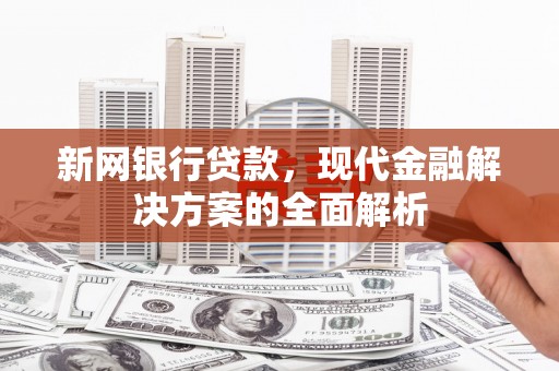 汐止新网银行贷款，现代金融解决方案的全面解析