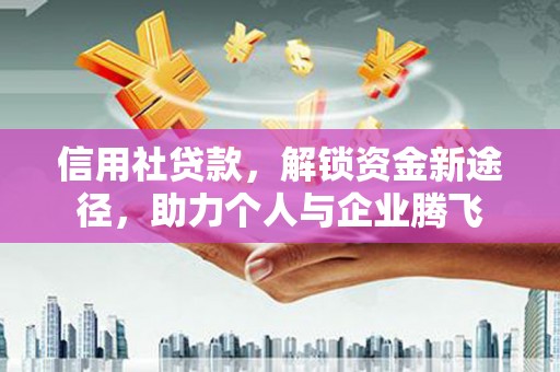 汐止信用社贷款，解锁资金新途径，助力个人与企业腾飞