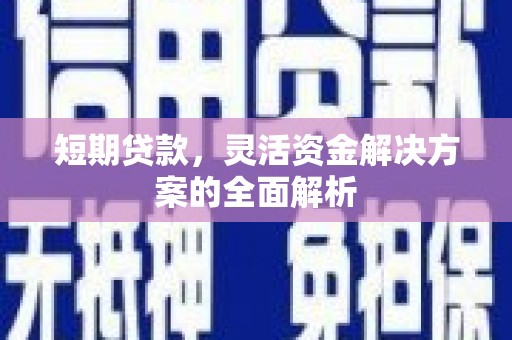 汐止短期贷款，灵活资金解决方案的全面解析