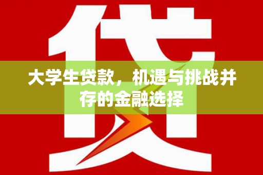 汐止大学生贷款，机遇与挑战并存的金融选择